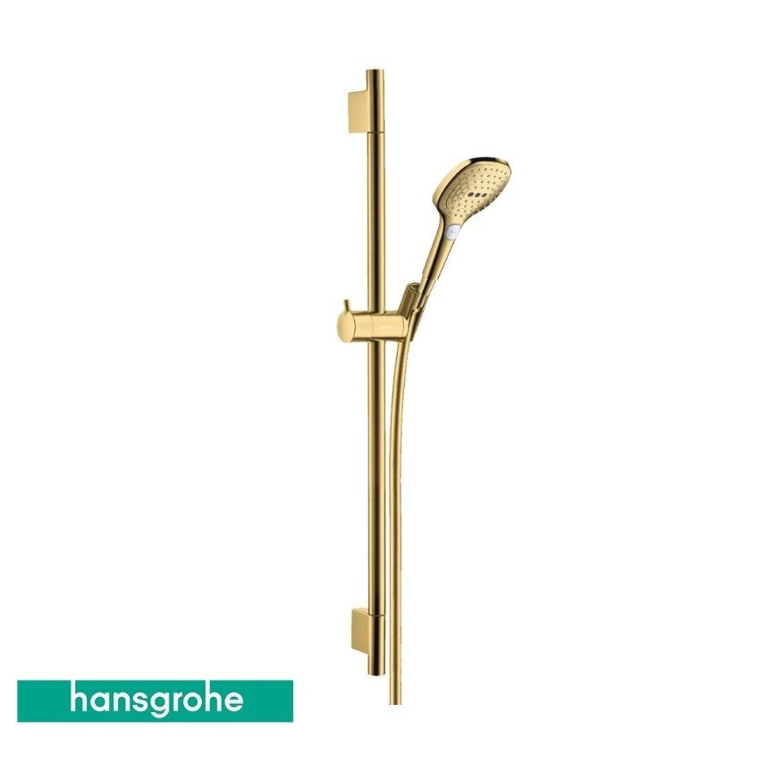 Hansgrohe Raindance Select E 120 3 Jet Sürülü Duş Takımı Optik Altın